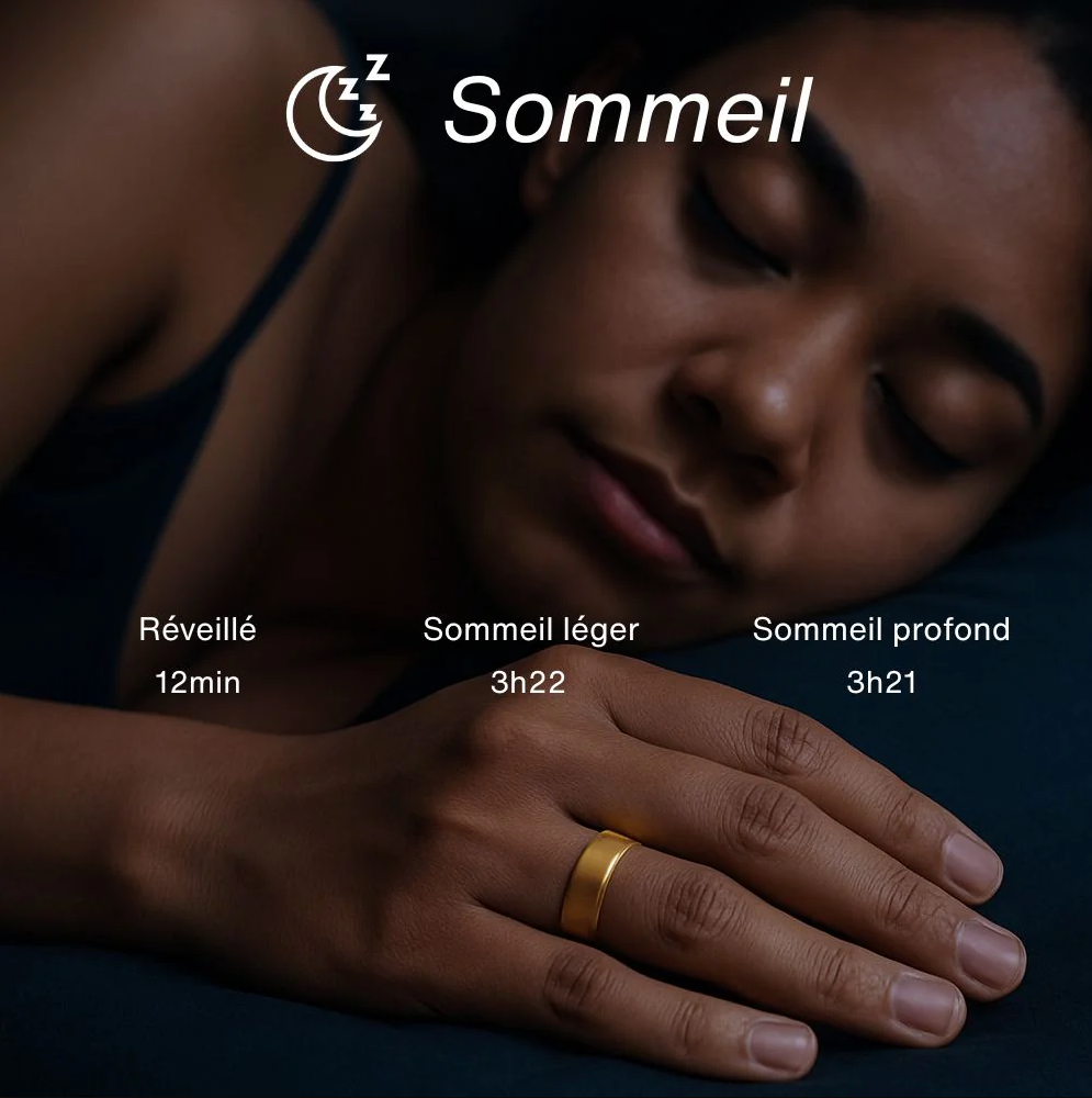 Bague Pulse - Bague Connectée de suivi santé & sommeil