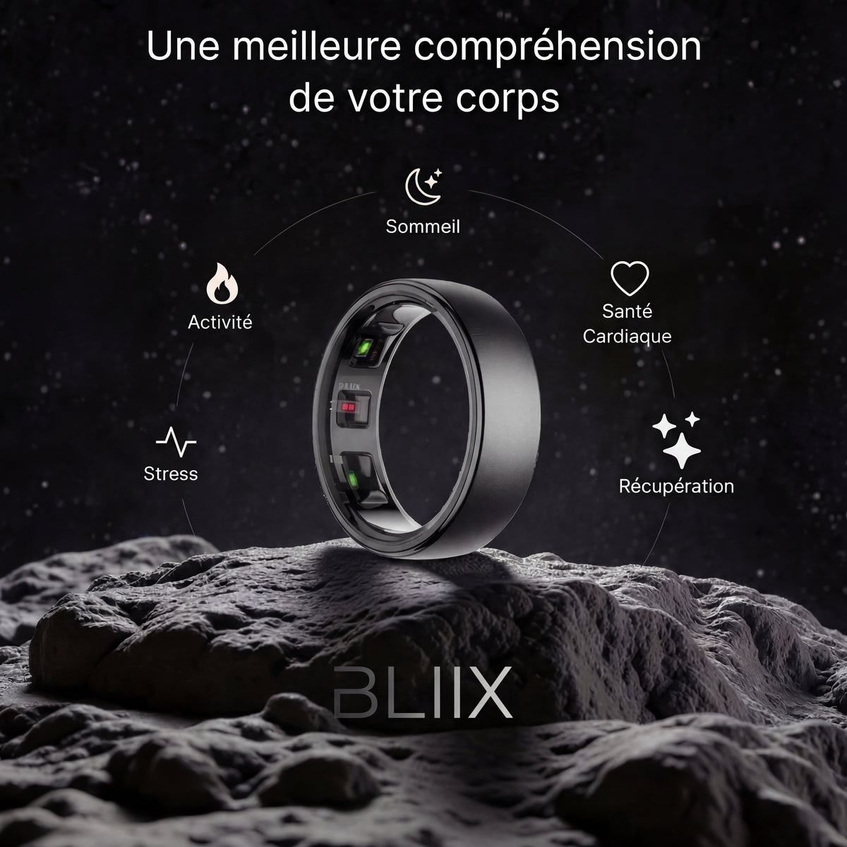 Bague Pulse - Bague Connectée de suivi santé & sommeil