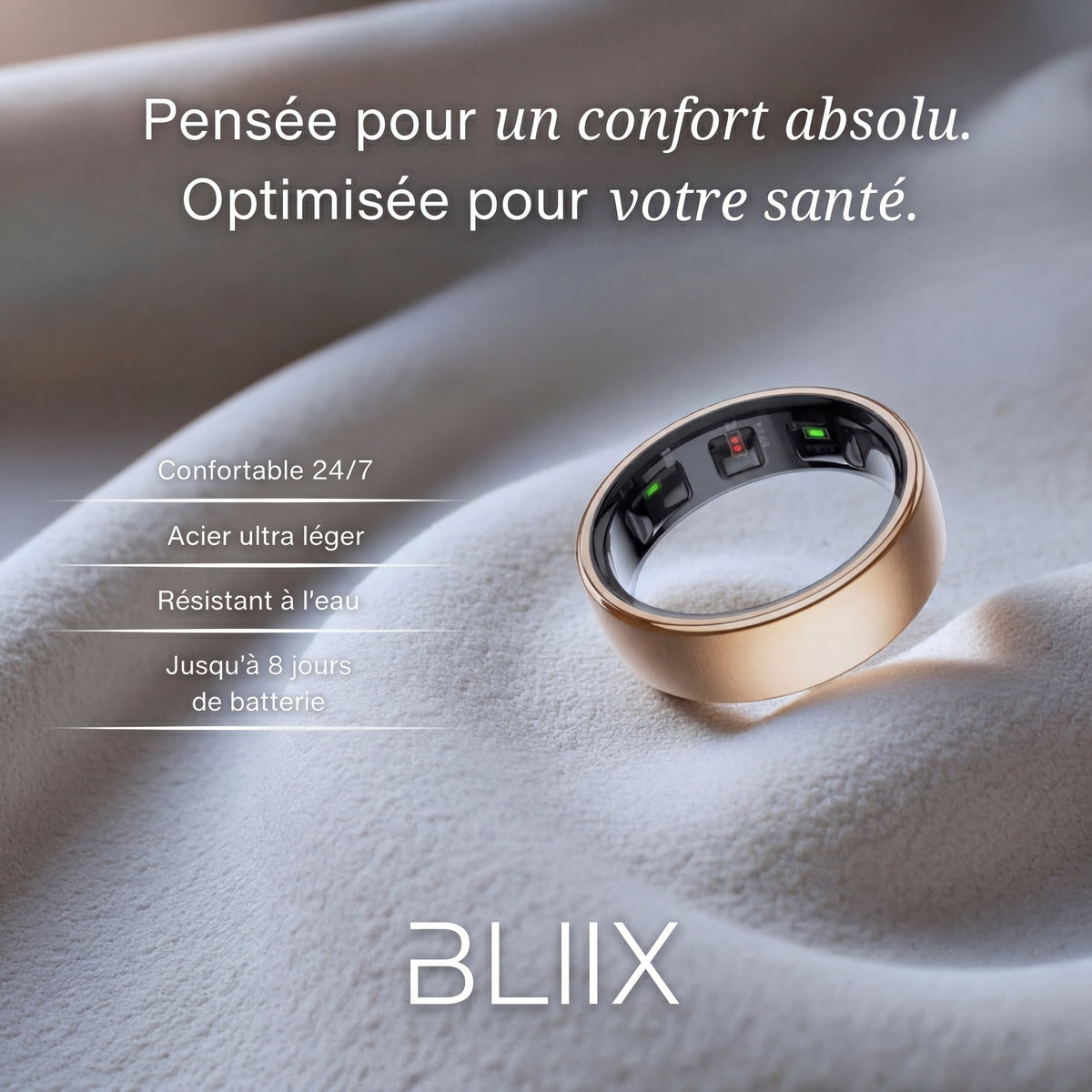 Bague Pulse - Bague Connectée de suivi santé & sommeil